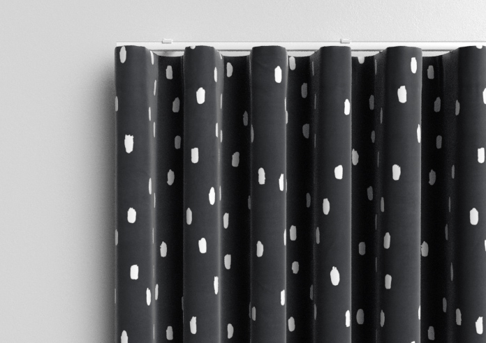 Ink Spots, Black and White - Made to Measure Curtains - Image 13